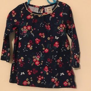 Cute floral shirt dark blue